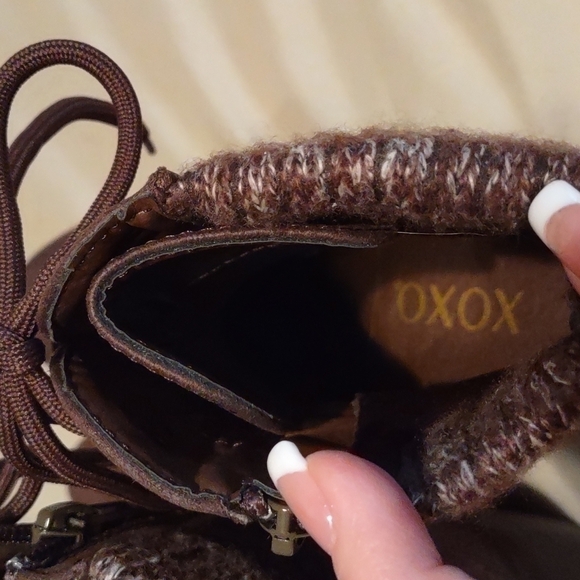 𝅺XOXO Brown Shoe Boots Size 7 - Picture 5 of 8